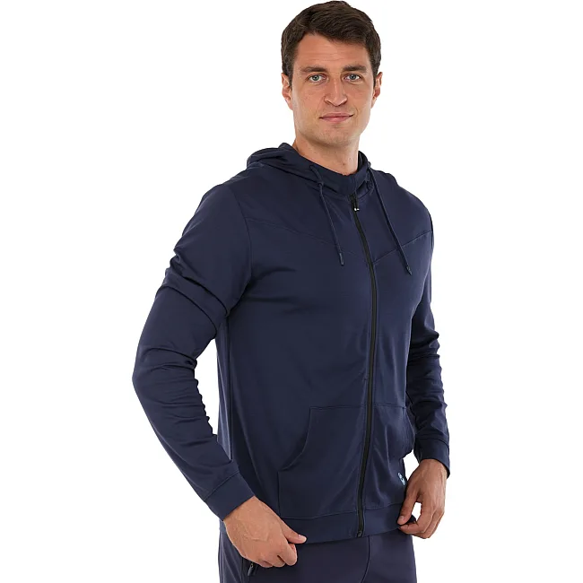Спортивна кофта
 на блискавці з капюшоном JOMA

 INDOOR GYM 102970-345 (Темно-синій)