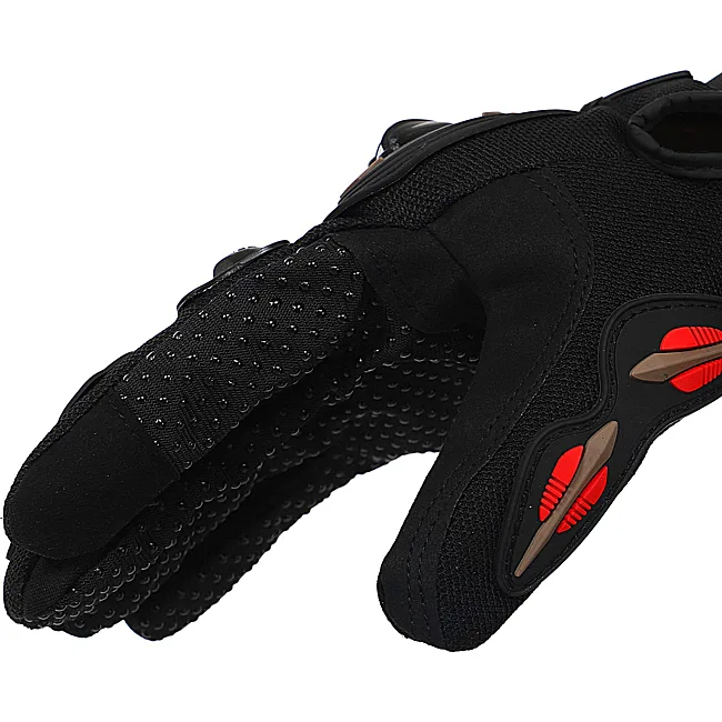 Мотоперчатки RACING BIKER SC-04 (Черный-оранжевый)