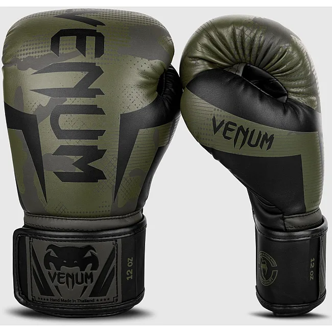 Боксерские перчатки VENUM Elite Khaki Camo