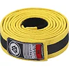 Детский пояс для кимоно БЖЖ Peresvit Yellow Black Stripe