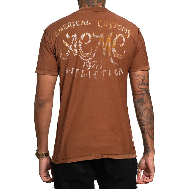 Двусторонняя футболка AFFLICTION Bad Omen A26013 Short Sleeve Rev Tee