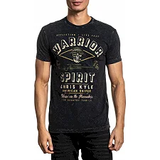 Футболка AFFLICTION CK Valor SS Tee Black Lava Wash