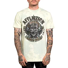 Футболка мужская AFFLICTION AC Outlaw Steel Tee Cloud Wash