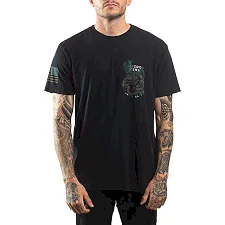 Футболка мужская AFFLICTION FD Smoke Screen Tee Black Lava Wash