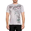 Футболка чоловіча AFFLICTION Warborn Saints Lilac Grey