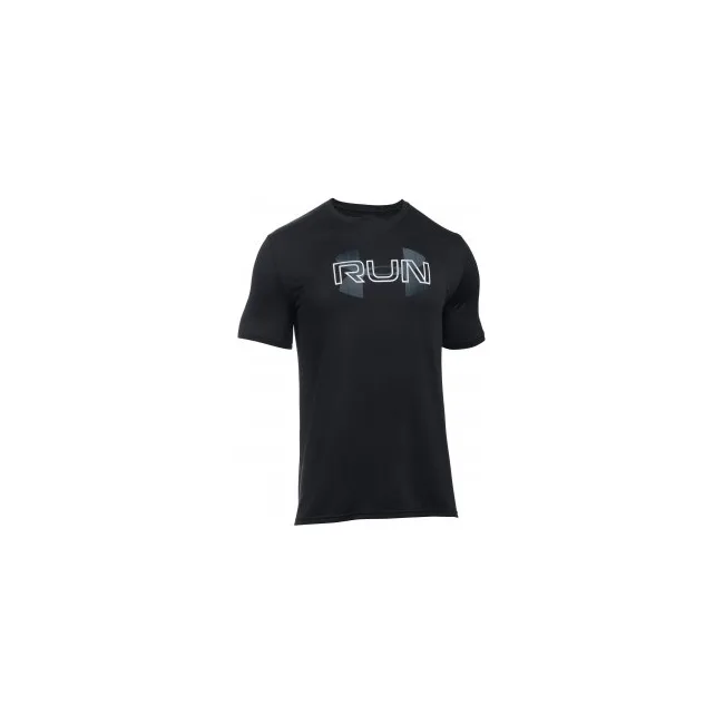 Футболка Under Armour Run Overlap T-Shirt Black