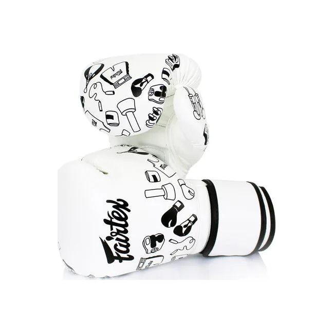 Перчатки для бокса FAIRTEX BGV14W Art Collections Graffiti White