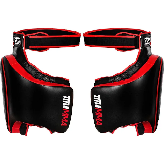 Защита бедра Title Gel Thai Style Thigh Pads Black Red