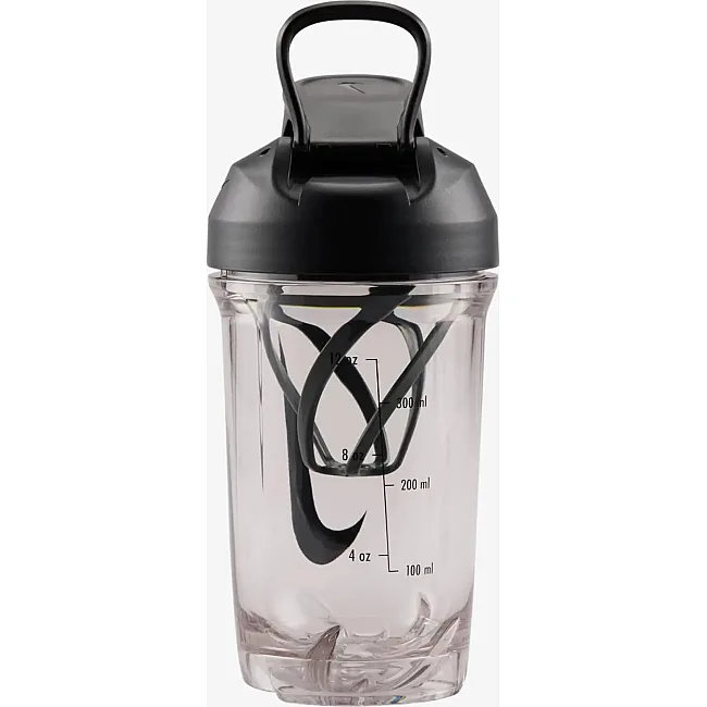 Бутылка NIKE TR RECHARGE SHAKER BOTTLE 16 OZ прозрачная, черная 470 мл