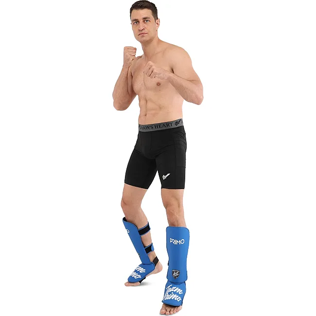 Защитные накладки на ноги Муай Тай, ММА, Кикбоксинг PRIMO REXION FAIRTEX BO-0284 (Черный)