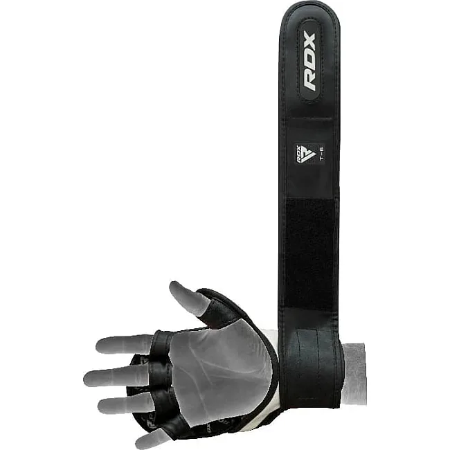 Тренировочные перчатки RDX GRAPPLING GLOVES REX T6 PLUS черный, красный, белый
