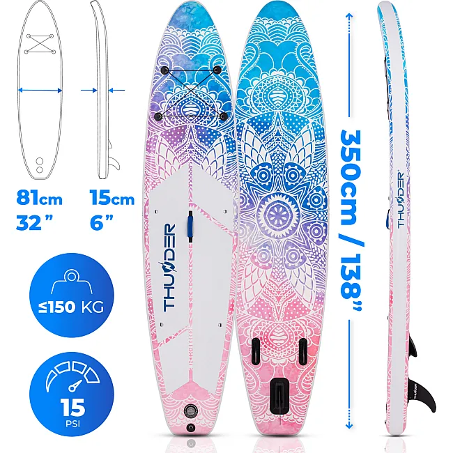 Надувная доска SUP (Сапборд) THUNDER AURORA 350