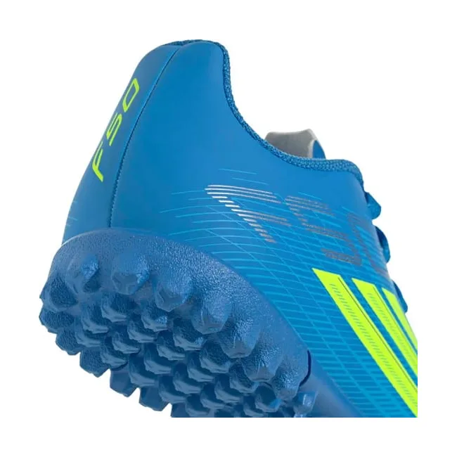 Сороконіжки дитячі ADIDAS F50 CLUB TF J блакитний, жовтий (для дітей)