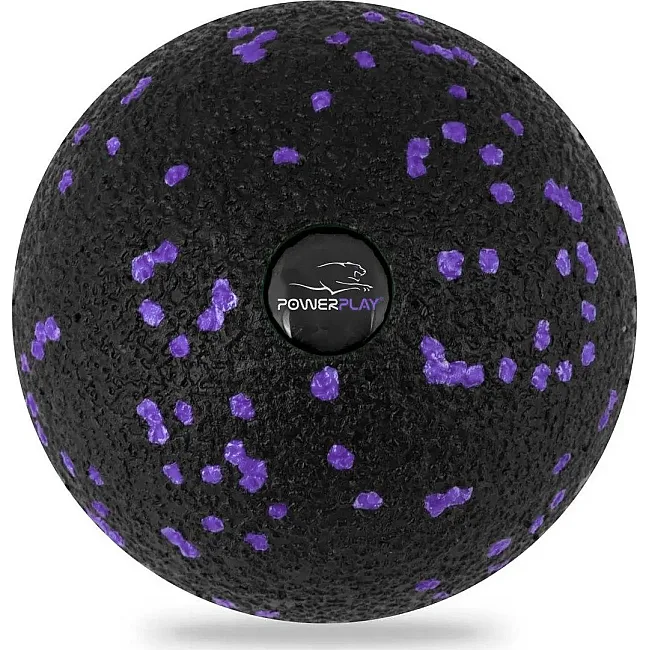 Массажный мяч PowerPlay PP-4350 Epp Massage Ball (d8) Черно/Фиолетовый