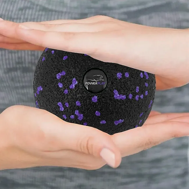 Массажный мяч PowerPlay PP-4350 Epp Massage Ball (d8) Черно/Фиолетовый