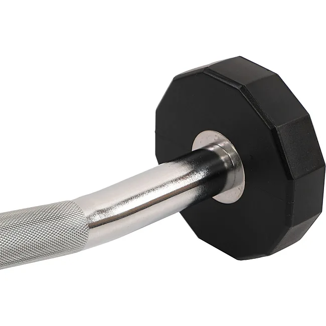Штанга неразборная с фиксированным весом изогнутая PEV HAMMER STRENGHT TA-9978-10 (Черный)