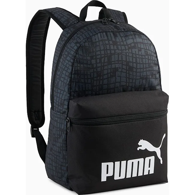 Рюкзак Puma Phase AOP Backpack 22L темно-серый, черный 44 х 30 х 14 см