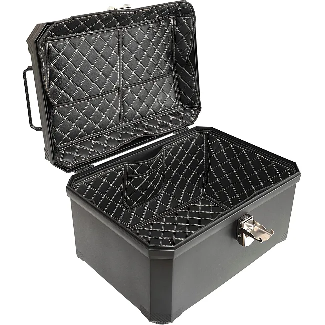 Центральний кофр задній для мотоцикла пластиковий Adventure JUHAO H-63L 1шт 50x40x32см (Чорний)