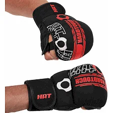 Рукавички Краби спарингові для MMA HARD TOUCH BO-00126 (Чорний-червоний)