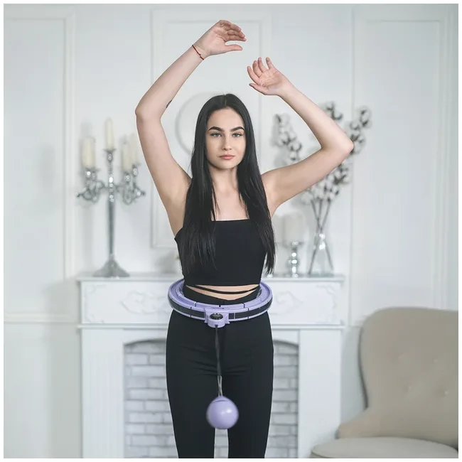 Хула-хуп с магнитами и утяжетелями inSPORTline Weight Hoop Pro 69-105 см