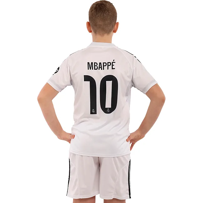 Футбольная форма детская с символикой клуба REAL MADRID MBAPPE 10 домашняя 2026 SP-SPORT CO-7339 (Белый)