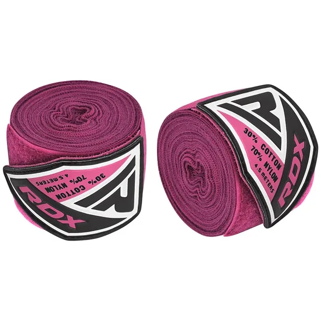 Бинты для бокса RDX WX Professional Boxing Hand Wraps Pink (4.5м.)