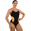 Купальник женский слитный
 JM Sports 11007 (Черный-оранжевый)