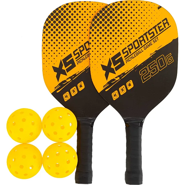 Набор для пиклбола XS/S
PORTSTER C-5322 2 ракетки 4 мяча с чехлом (Разные цвета)