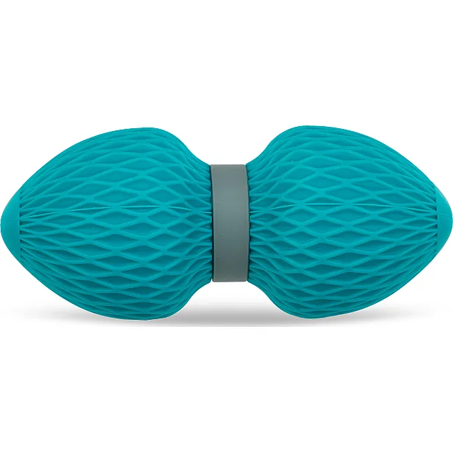 Мяч массажный двойной для МФР и самомассажа Duoball SP-SPORT
 FI-0727 ø6,5см (Серый)