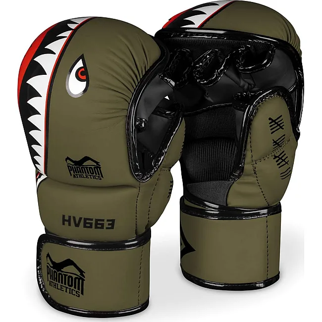 Перчатки для ММА Phantom Fight Squad Army (капа в подарок)