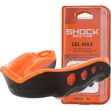 Капа для бокса Shock Doctor Gel Max взрослая (возраст 11+) Black/Orange (art. 6230-BK/OR-AD)