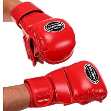Перчатки Крабы спаринговые для MMA ZELART BO-3495 (Красный)