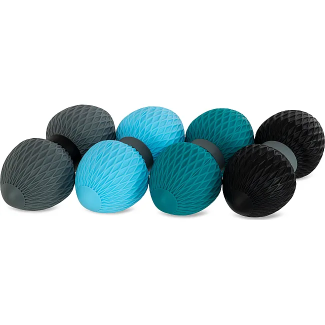 Мяч массажный двойной для МФР и самомассажа Duoball SP-SPORT
 FI-0727 ø6,5см (Серый)
