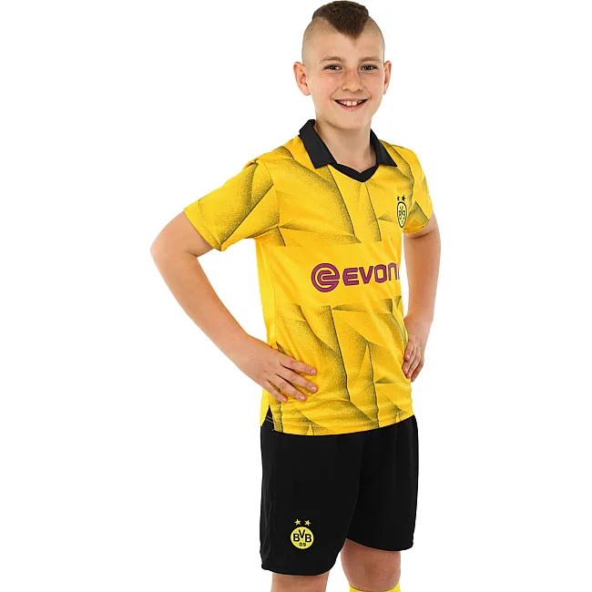 Розпродаж! Футбольна форма дитяча із символікою клубу BORUSSIA DORTMUND гостьова 2024 SP-SPORT CO-6358 20-28