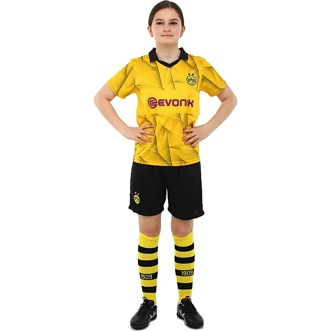 Розпродаж! Футбольна форма дитяча із символікою клубу BORUSSIA DORTMUND гостьова 2024 SP-SPORT CO-6358 20-28