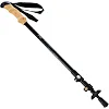Палка для скандинавской ходьбы с пробковой ручкой Wind Spirits TY-2952 65-135см (Черный)