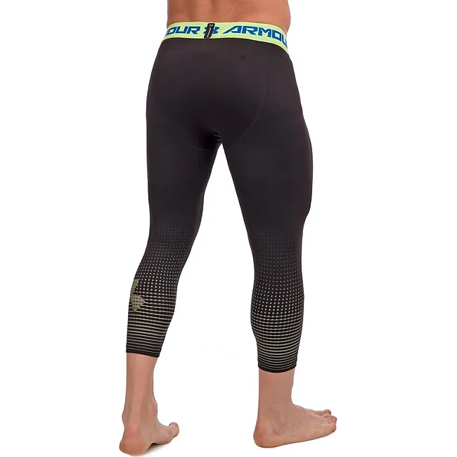 Компрессионные штаны леггинсы тайтсы UNDER ARMOUR CO-8252 (Черный-красный)