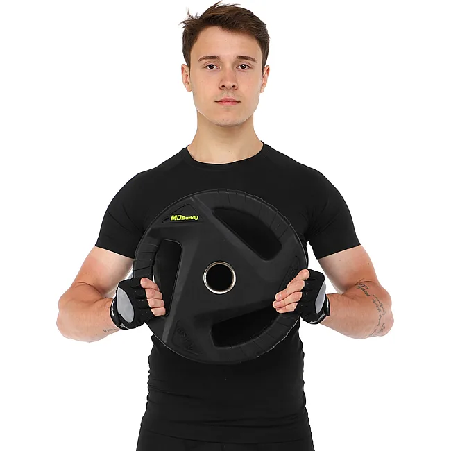 Блин для штанги обрезиненный
 MD Buddy TA-9649-15 51мм 15кг