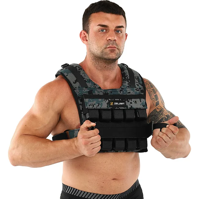 Утяжелительный жилет
 с регулируемым весом ZELART
 WEIGTH VEST TA-7817-20 вес-1-20кг