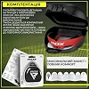 Капа для бокса RDX 3w взрослая (возраст 12+) Red/Black