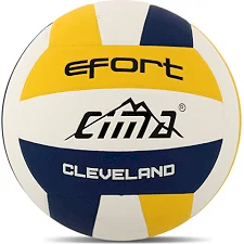 Волейбольний м'яч CIMA VB-9032 EFORT CLEVELAND №5 PU (Білий-жовтий-синій)