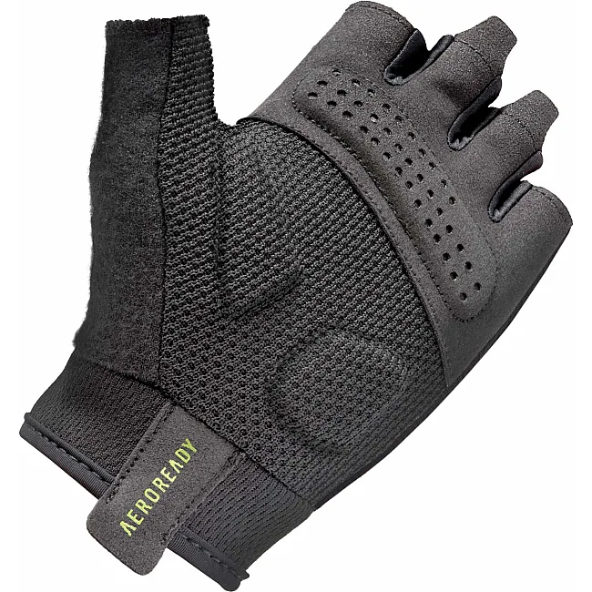 Перчатки для тренинга Adidas Essential Training Gloves черный, зеленый L