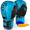 Боксерские перчатки Phantom APEX Neon Blue (капа в подарок)
