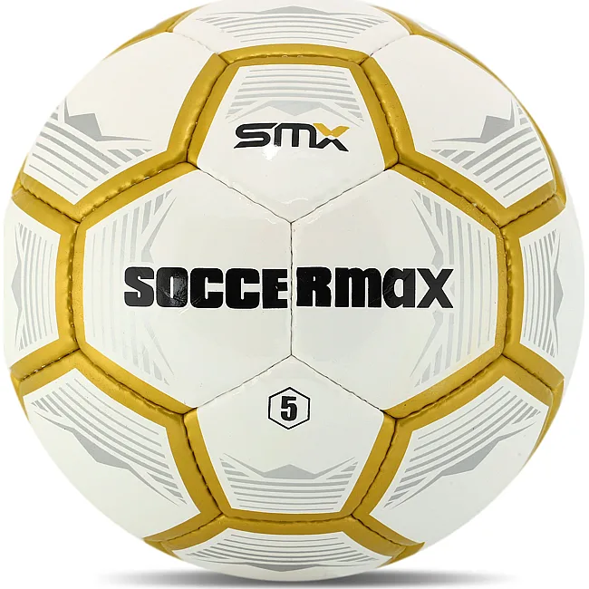 Футбольный мяч BALLONSTAR FB-4426 №5 PU (Белый-золотой)