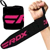 Бинты для запястий (кистовые бинты) RDX W2 Gym Wrist Wraps Pink Pro