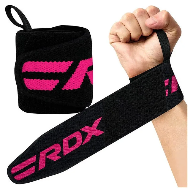 Бинты для запястий (кистовые бинты) RDX W2 Gym Wrist Wraps Pink Pro