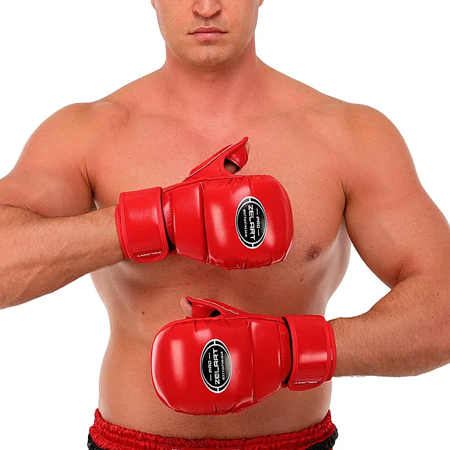 Перчатки Крабы спаринговые для MMA ZELART

 BO-3495 (Красный)