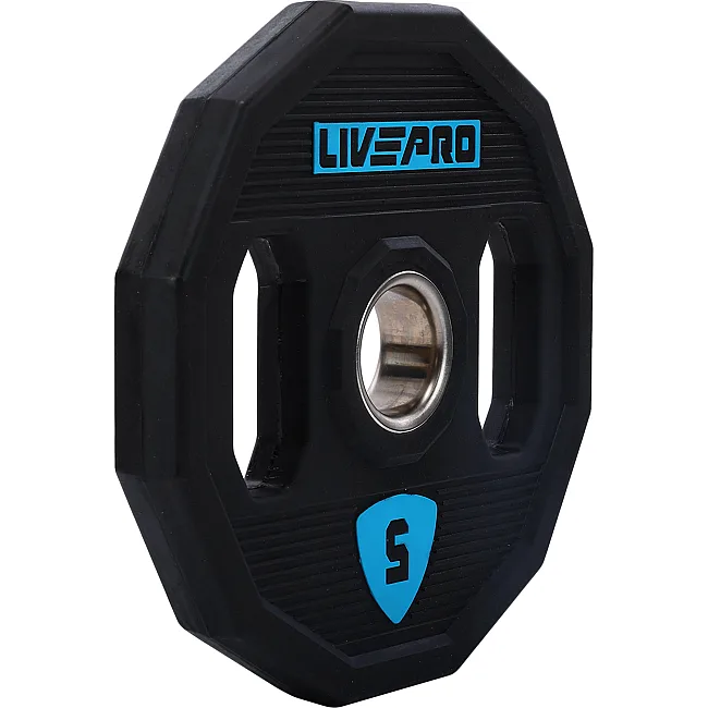Блины диски полиуретановые 2 Handle металлическая втулка LiveUp LP8023-5 ø51мм 5кг