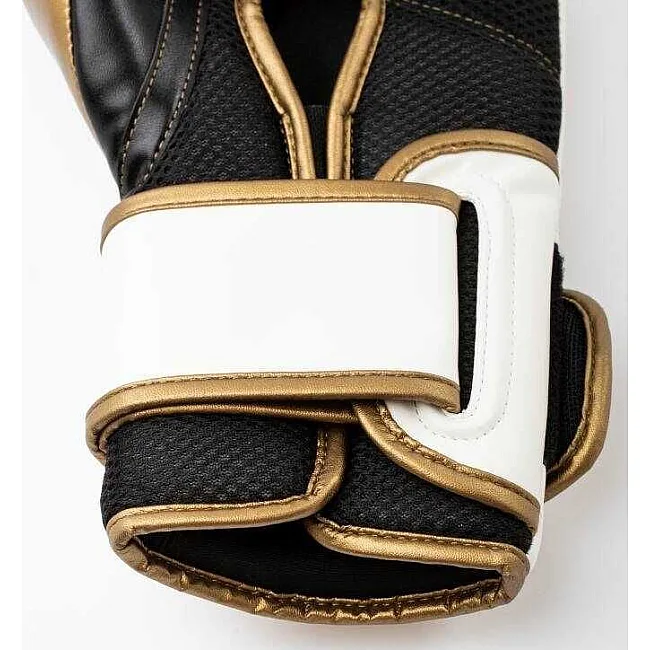 Боксерські рукавиці Everlast POWERLOCK 2R TRAINING GLOVE білий, золотий 10 унцій