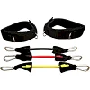 Эспандер латеральный универсальный META Stepper Ankle Resistance tube черный, желтый, красный O